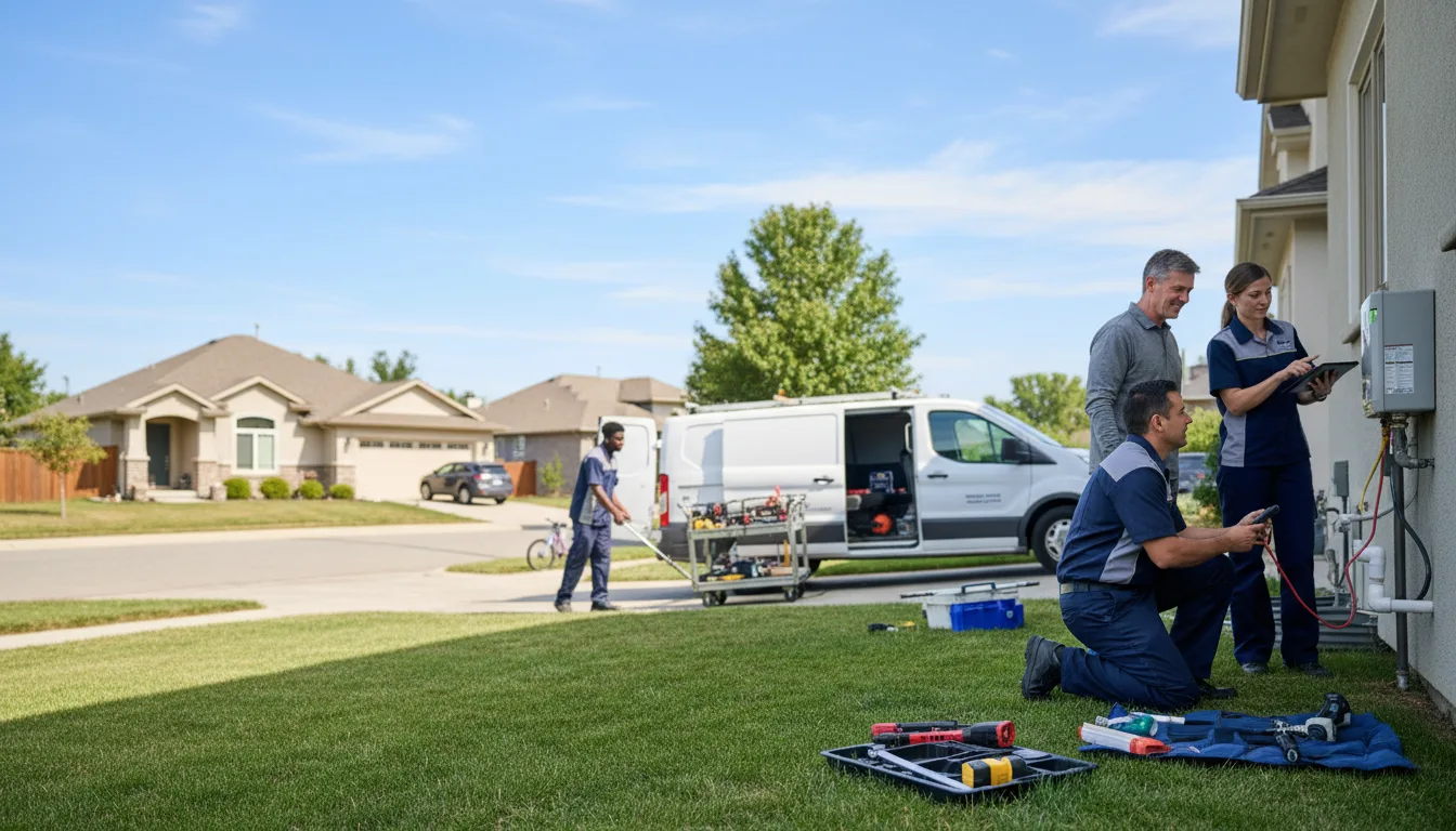Tankless water heater service in Burkett, TX